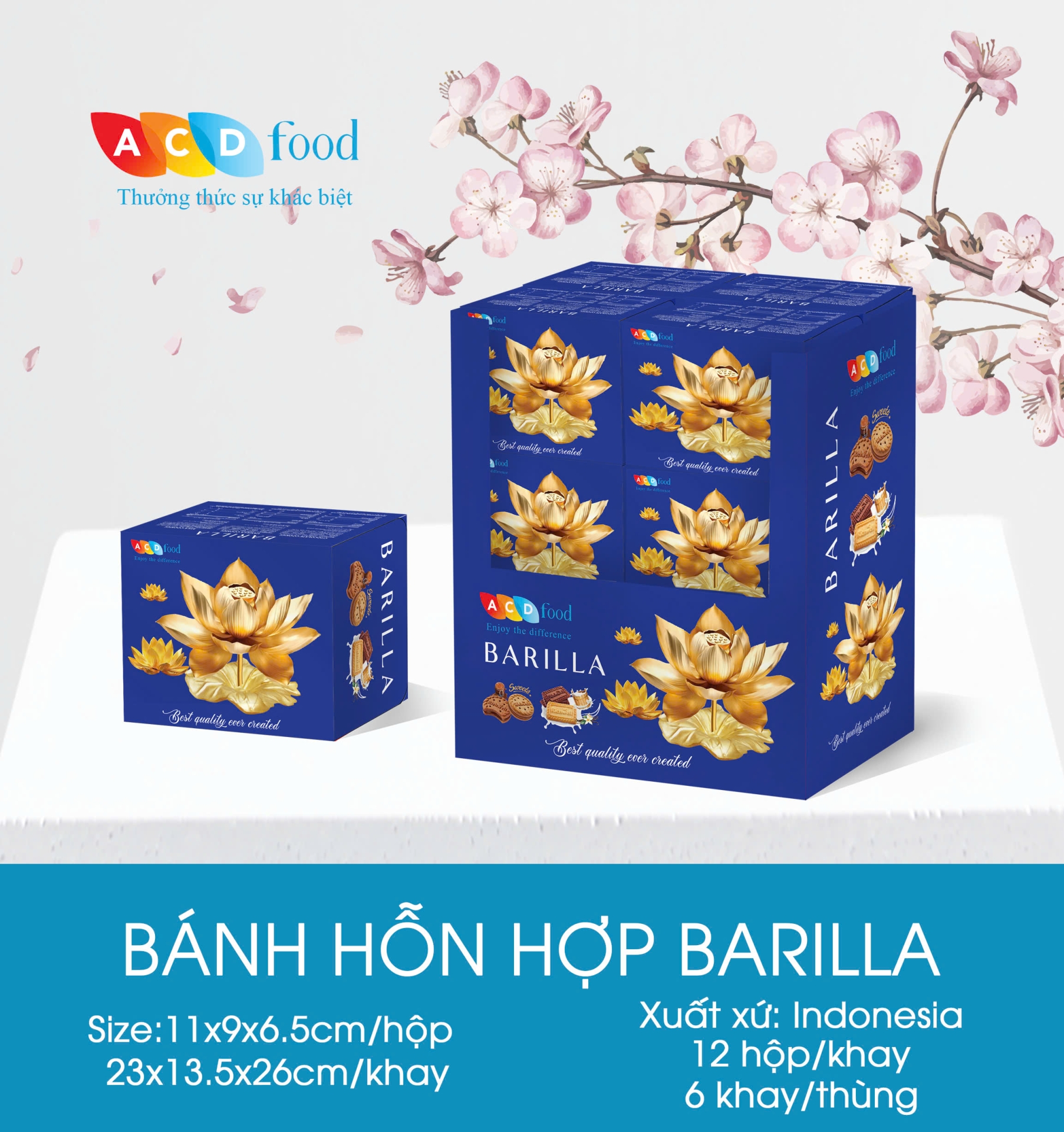 Bánh quy mix vị Barilla 50g