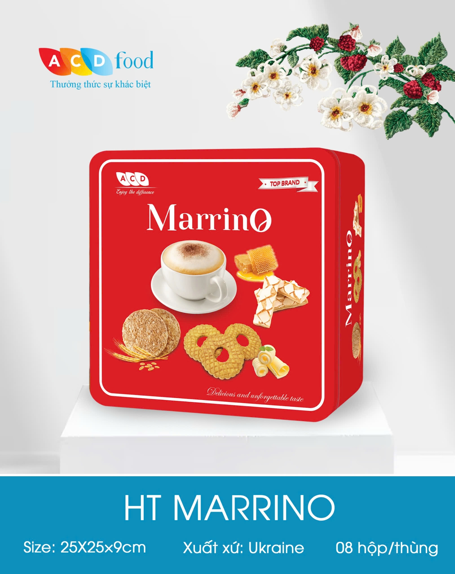 Bánh hộp thiếc Marrino 420g