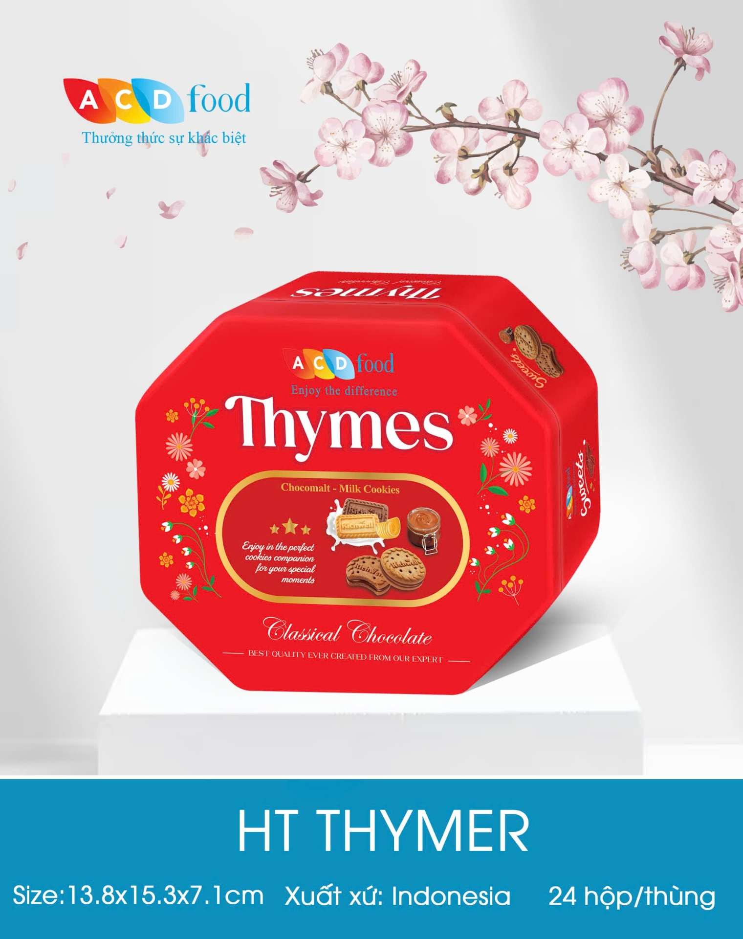 Bánh quy hộp thiếc Thymer 130g