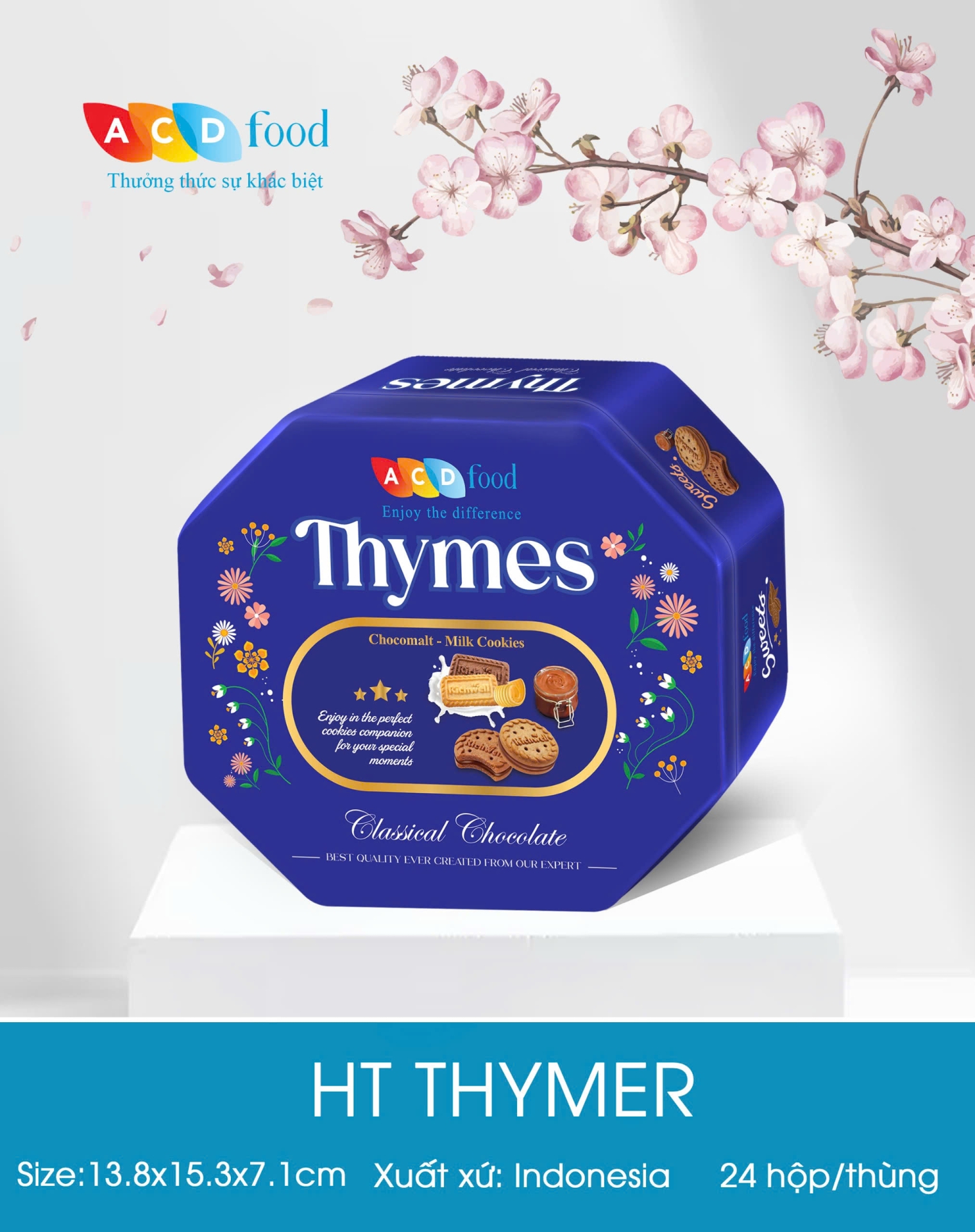 Bánh quy hộp thiếc Thymer 130g