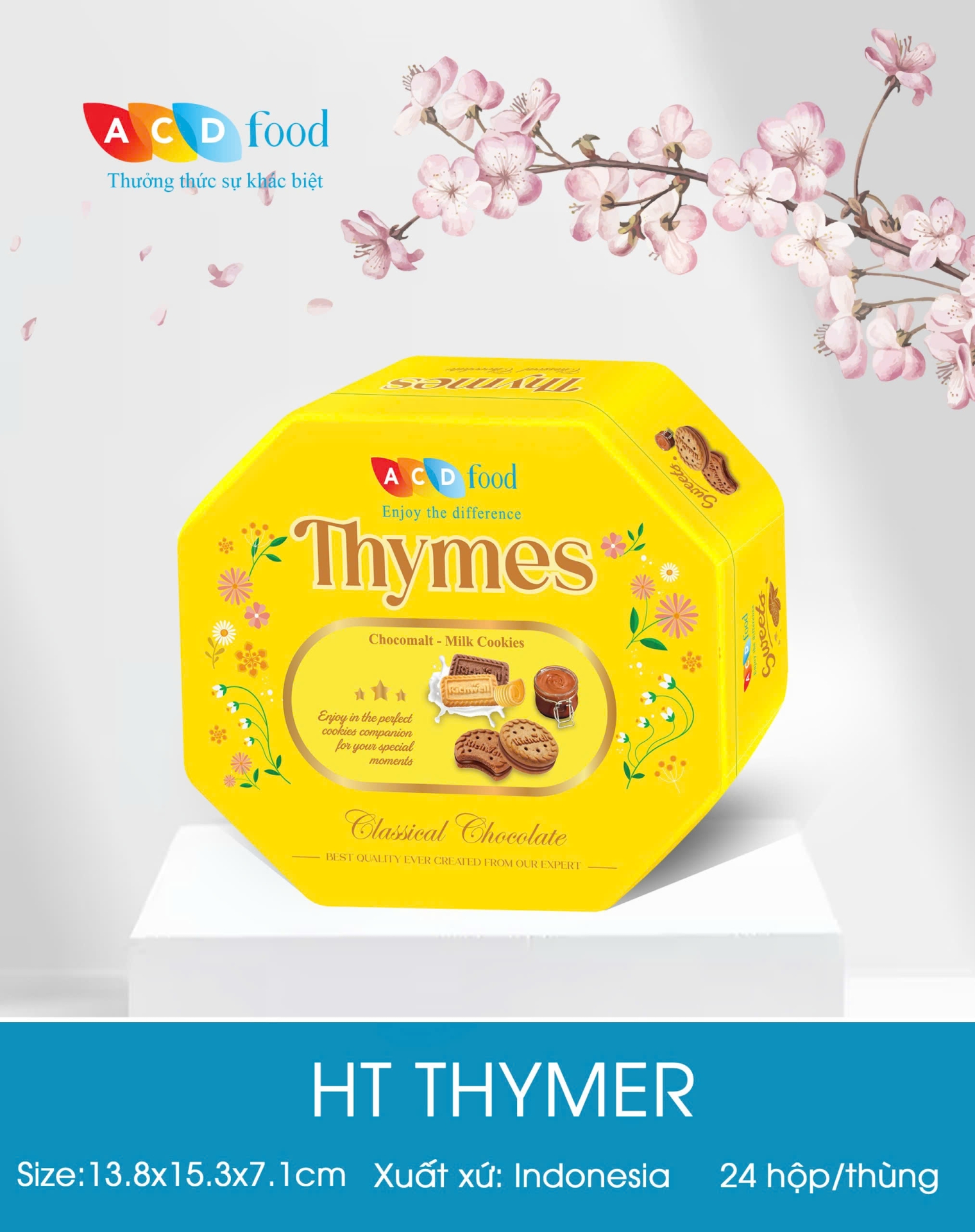 Bánh quy hộp thiếc Thymer 130g