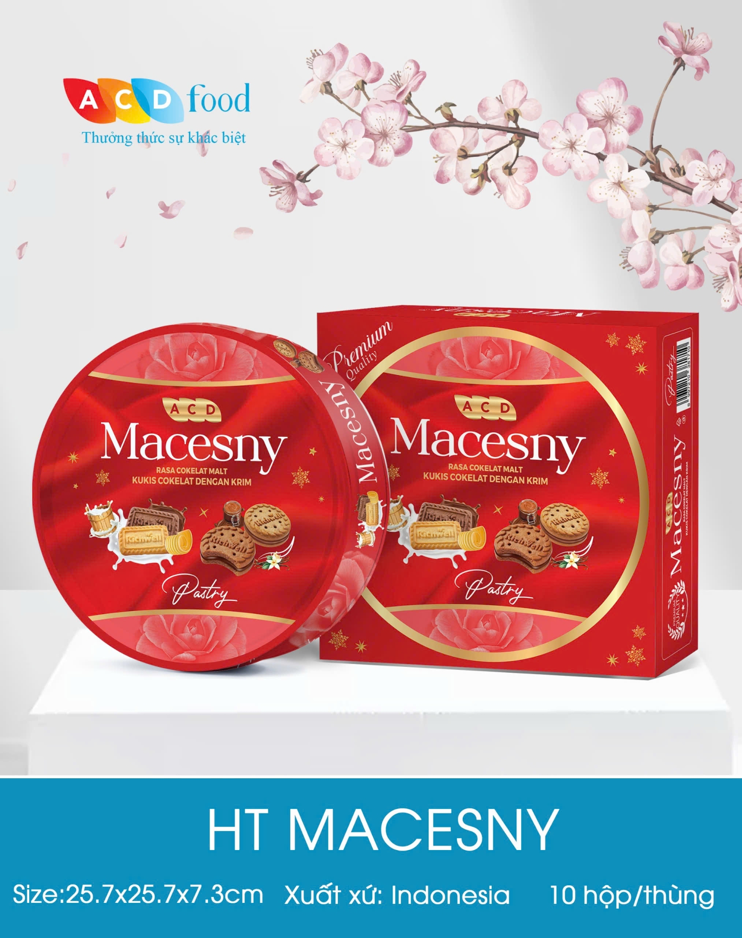 Bánh quy hộp thiếc Macesny 310g