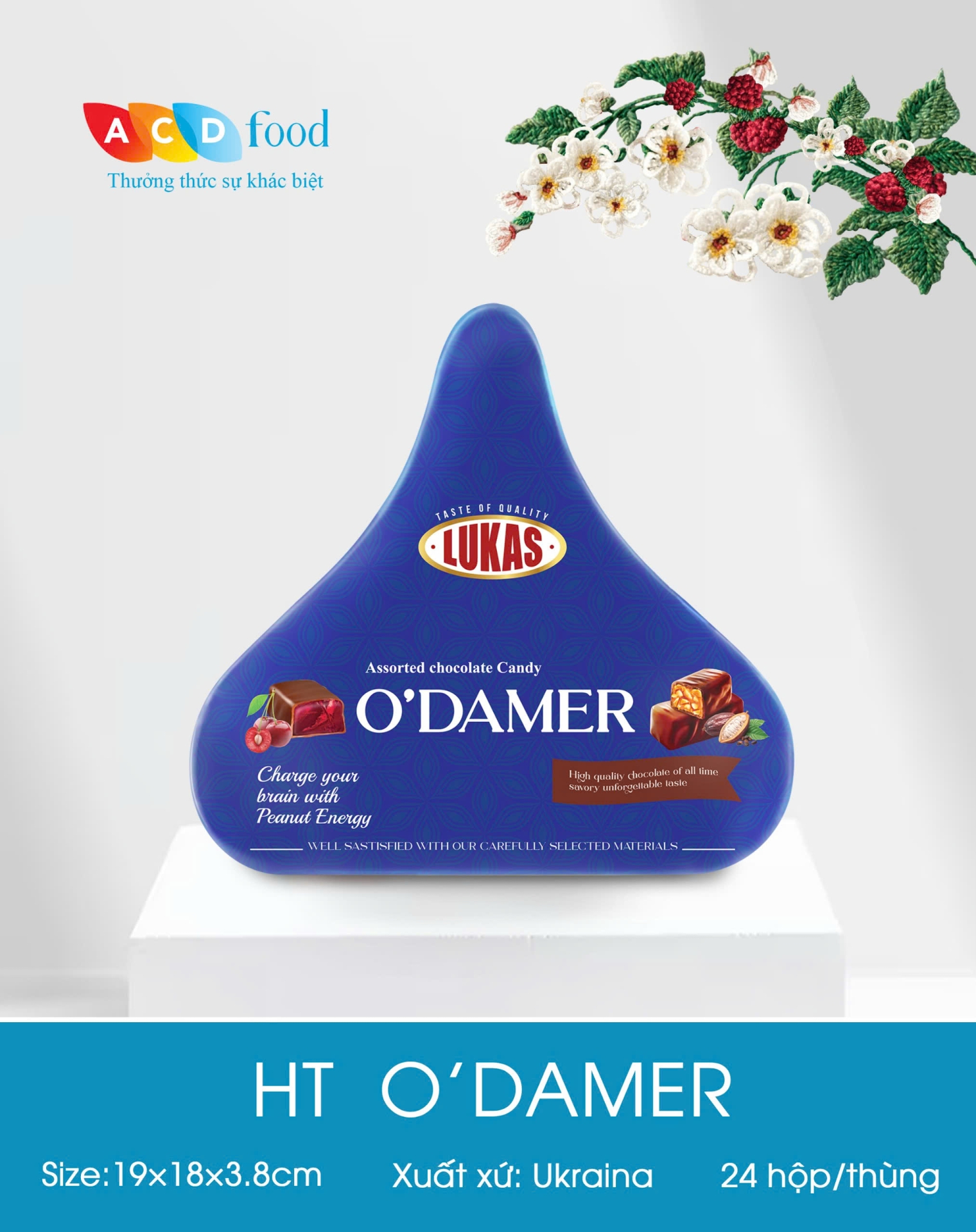 Socola hộp thiếc giọt nước O'damer 138g