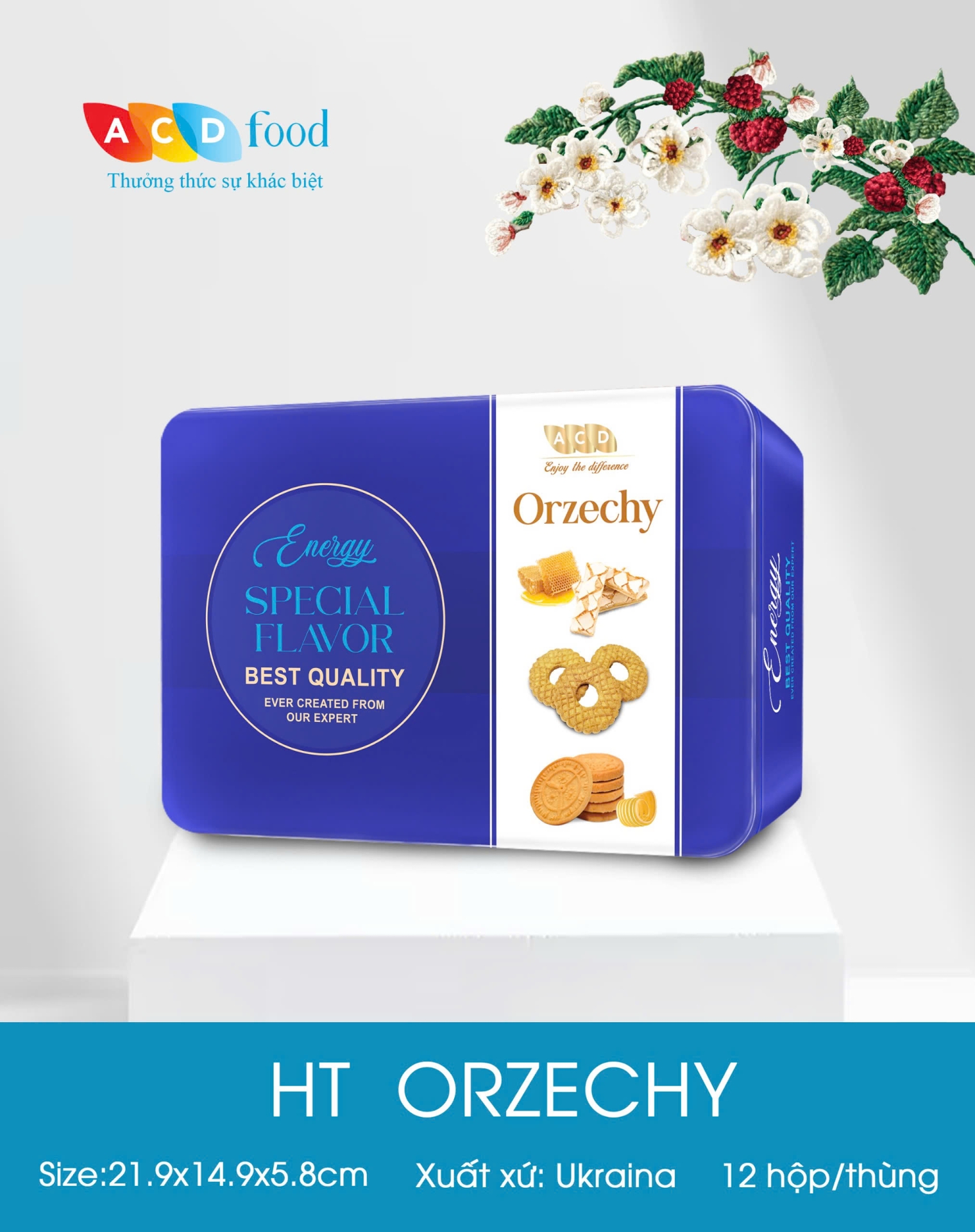 Bánh hộp thiếc Orzechy 230g