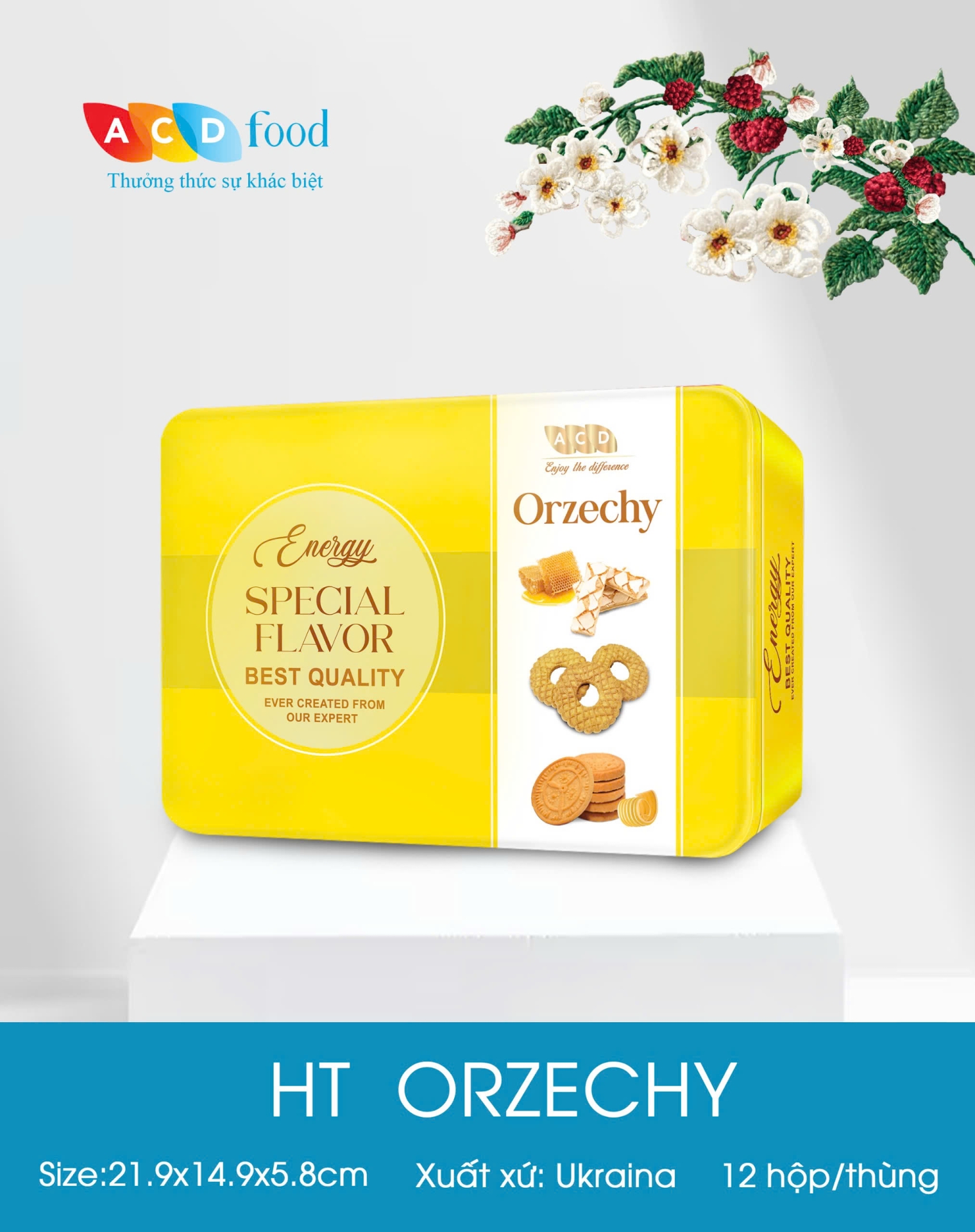 Bánh hộp thiếc Orzechy 230g