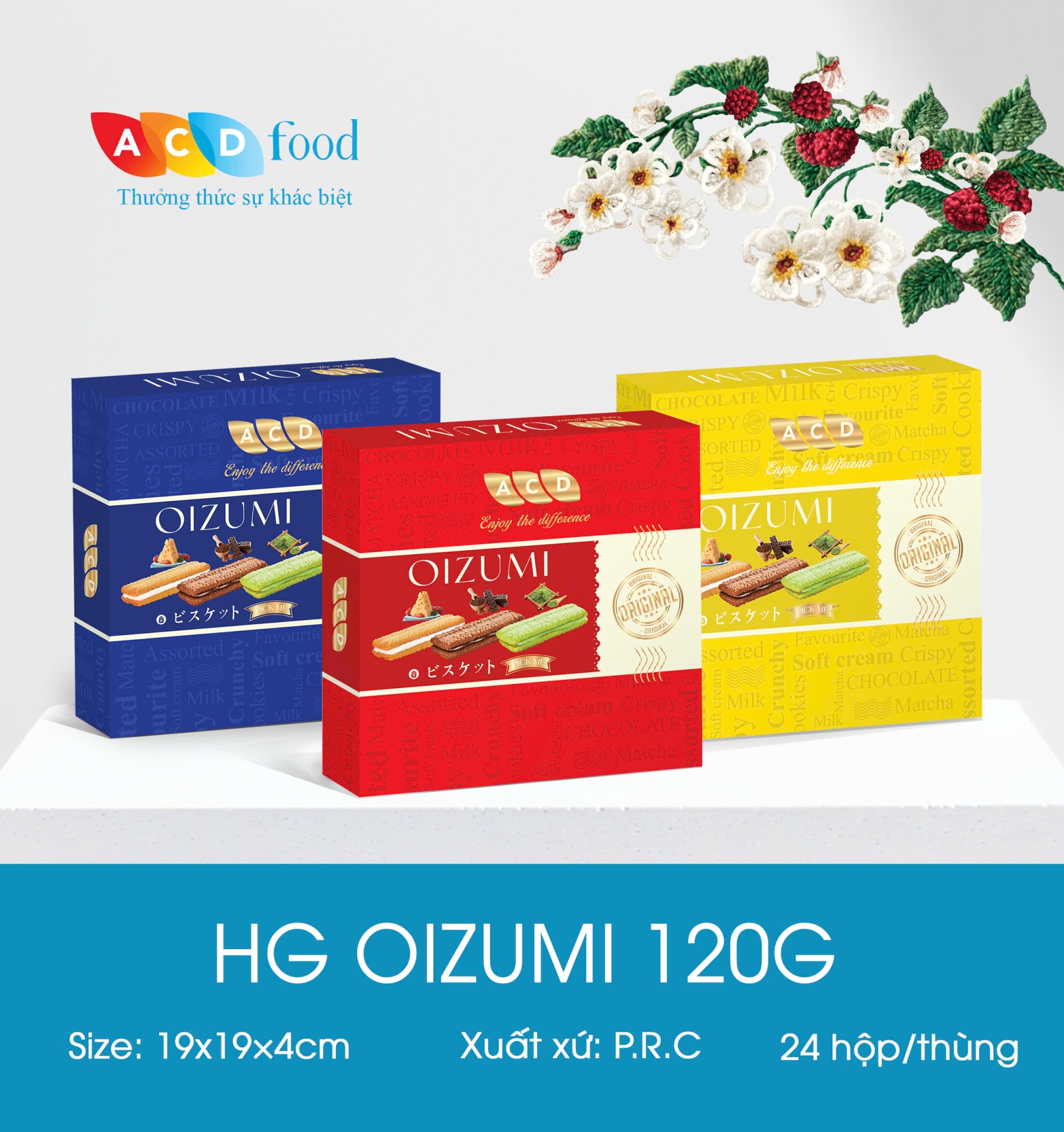 Bánh quy kẹp kem Oizumi 120g