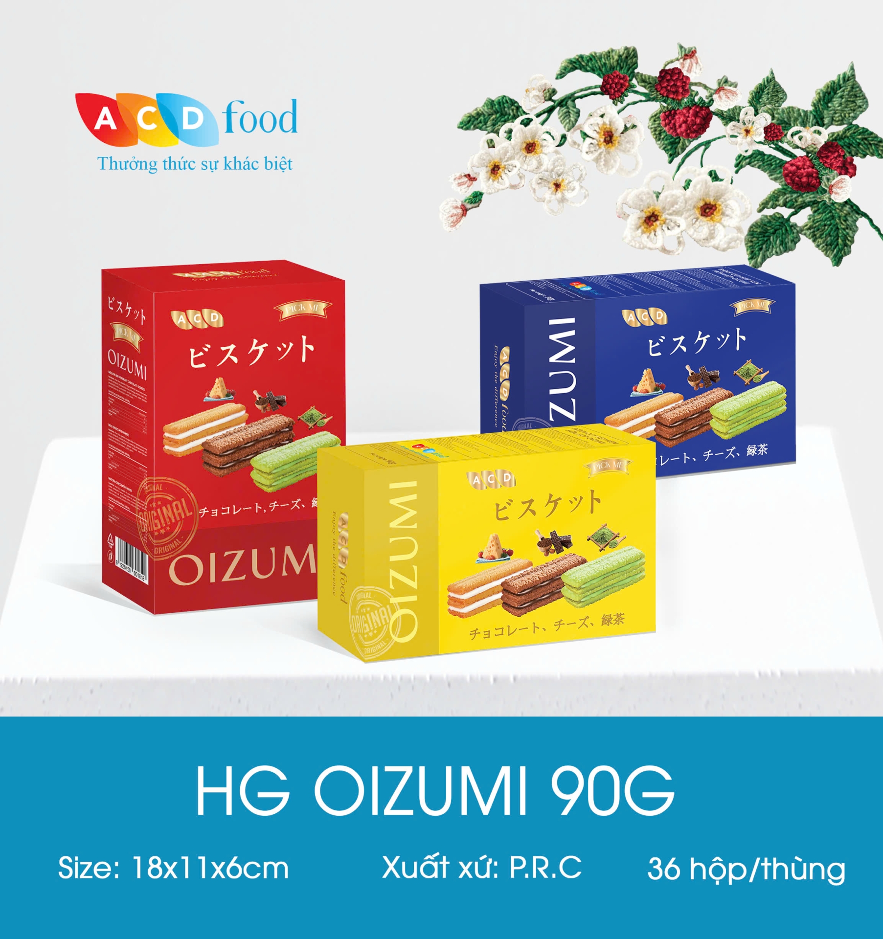 Bánh quy kẹp kem Oizumi 90g