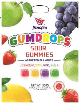 Kẹo dẻo chua Gumdrops vị hỗn hợp 360g