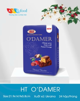 Socola hộp thiếc chữ nhật O'damer 205g