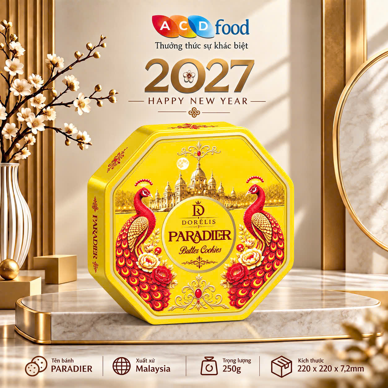 Bánh quy bơ Paradier 250g x 16