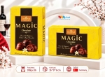 Kẹo socola sữa Magic nhân kem vị hỗn hợp 108g*36 - Hộp giấy (Đỏ, Vàng, Xanh)