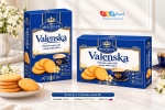 Bánh quy Valenska kem bơ 105g*36 - Hộp giấy ngắn (Đỏ, Vàng, Xanh)