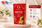 Kẹo hoa quả vị hỗn hợp For You 102g*24 - Hộp giấy hình thang (Đỏ, Vàng, Xanh)